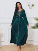 Etnische kleding Koeweitse Abaya Dubai Luxe voor vrouwen Moslimvrouw Sluier Saudi Satijn Plus Size Formele avond Lange jurken Elegante jurk