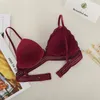 Camisoles & Tanks Sexy Deep V Lace Underwear Female Thin Section Bra Solid Color Embroidery Hollow Tube Top French Style Inner Wear All