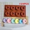 Bakningsformar 1/2/4st Silicone Donut Maker Non-Stick Pastry Cookie Chocolate Mold Muffin Cake Mögel Dessert Decorating Tools