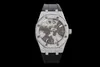 Rok zwolnienia mężczyzn z limitowanej edycji LOONONG 41 mm Full-Automatyczne 3120 Ruch mechaniczny ręcznie robiony pasek Diamond Diamond z Diamond Watch