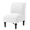 Cadeira cobre jacquard impermeável capa de assento cor sólida sem braços único sofá protetor elástico assento slipcover
