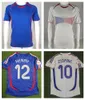 2006 Camisa de futebol retrô França Final da Copa do Mundo Uniforme de time de futebol Zidane Henry Camisa de futebol clássica camisa de time AWAY camisa de futebol