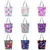 Totes Travel Beach Bag Women's Shoulder Outdoor Customizable Present Påsar Färgglada blommuttryck damer Shopping Leisure Portable