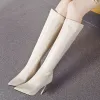 Boots Footwear Point Toe Shoes for Woman Test High Heel's Boots White White Livraison gratuite et bas prix Y2k travail Hiver 2023 Nouveauté
