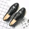 Casual Shoes Luxury Designer Men's Pointed Black With Brown Patchwork Dress Oxford Moccasins Wedding Prom Sapato Social Masculino