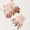 makeup Brush Full Set For Eyeshadow Foundati Powder Eyeliner Eyebrow Brush Multi-Color Optial Portable Makeup Brush E9gg#