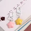 Party Favor Stars Yellow Pink Keychain Creative Soft Pentagram Chubby Milk Star Yellow/Pink Fun Decorative