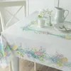Table Cloth Spring Waterproof Rectangle Tablecloth Holiday Party Decorations Flower Egg Cover For Easter Decoration 2024