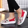 Casual Schoenen Herfst Schommelende Vrouwen Mode Canvas Slip Op Wedge Vrouwelijke Ademende Platform Sneakers Zapatillas Mujer