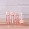 25/50pcs l Clear Pink Empty Lip Gloss Tubes Plastic Liquid Lipstick Ctainer Irregular Mini Lipgloss Sample Refillable Bottle x4Fe#