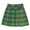 Damen-Sommerröcke, neuer Tartan-Schottischer Mini-Kilt, Damen-Kurze Kilts, Schulmädchen, sexy süßer Faltenrock mit Reißverschlüssen