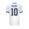 PULISIC 24 25 Nuovi Stati Uniti ADAMS REYNA ROBINSON versione giocatore fan della squadra nazionale Maglie da calcio AARONSON PEPI MUSAH REAM maglia da calcio casa lontano uniformi per bambini