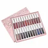 24/12/10pcs Veet Matte Lipstick Set Moisturize Pigment N-stick Lg-lasting Lips Tint Makeup Chinese Cosmetics Gift TSLM1 G6Oc#