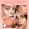 3 in 1 Matte Highlighter Blush Palette Blusher Eyeshadow Powder Face Ctour Makeup Palette Multi-color Delicate Shiny Cosmetic D699#