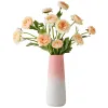 Vaser enkla stil ornament nordisk rum dekor torkad arrangemang blomma vas hem keramisk rosa gradient vas modern blommor flaska
