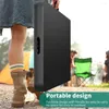 Lägermöbler 8ft fällbara bord Tabell PLIANTE Tungt tull med bärhandtag Black Picnic Camping Supplies Desk stol utomhus