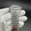 Montre en diamant faite à la main pour hommes, montres de créateur mécaniques automatiques, saphir de 40 mm avec bracelet en acier serti de diamants, chiffres romains