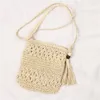 Shoulder Bags Women Messenger Hollow Out Woven Single Crossbody Bag Casual Tassel Beach Straw For Bolsa Feminina