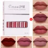 cmaadu 6pcs/setマットnスティックカップ防水口紅lg-lg-last lip lip gloss maquillajes para mujer dc05 l1hv＃