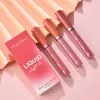 3pcs Veet Matte Lip Gloss Set Lip Tint Combo À Prova D 'Água Lg-wear Batom Líquido Lip Color Lips Maquiagem Mulheres Cosméticos L1Bi #