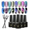 2/3pcs 5D Cat Eye Magnet Nail Gel Polish Set Magnetico Gel UV Per Unghie Chamele Soak Off Gel UV Lacca Smalto manicure Nail Art S5zN #