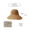 Summer Fashion Women Słomowa Lady Sun Visor Cap Panama Style Style Strawhat Beach Femme Shade 240320