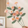 Flores decorativas 1 peça, produto acabado, fio de simulação, flor de pêssego, buquê tecido à mão, decoração para casa, traz amor e boa sorte