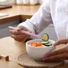 Chopsticks 1 par vete halm friska bordsarton utan halkhalt kinesiska köksverktyg återanvändbar sushi