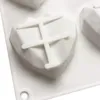 Formy do pieczenia Diamentowe miłosne serce silikon w kształcie fiska