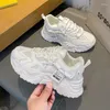 Casual Shoes Platform Sports for Women 2024 Spring Autumn White Mesh Breattable Running Tennis Female Sneakers Zapatos de Mujer