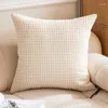 Kudde Corduroy Fabric Strip CoverSoft Bekväm soffa Kastfodral Dekoratio 30x50/40x40/45x45cm Pillows Decor