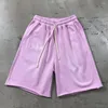 Shorts pour hommes Vintage lavé pour hommes décontracté femmes longueur au genou Baggy pantalons vêtements été Y2k unisexe Goth Streetwear vêtements masculins