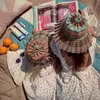 Fabriksdirektförsäljning Lorna Style Child Aldult Foldbar Straw Bucket Hats Handgjorda flickor Baby Summer Beach Caps Ankomst 240319