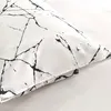 Svartvit sängkläder set för dubbelsäng Sabanas Cama Matrimonial Queen/King Comporter sätter enkla täcken med örngott 240309