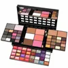 74 Färger Makeup Kit - Make Up Palette Set Combinati med ögonskugga Skuggning Powder Powder Blusher Lip Gloss Glitter C4UI#