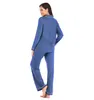 Anpassade modala pyjamas för kvinnor Set Cotton Winter Loungewear Set Two Pieces Bamboo Sleepwear Woman PJ