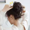 Acessórios de cabelo sintético encaracolado bun bagunçado garra chignon clipe elástico scrunchies hairpieces donut updo peças para mulher