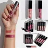 4pcs/set Lipgloss Mini Lip make up Matte Waterdichte N-stick N-Fading Lipsticks Makeup Cosmetis Lip Care beauty tools s6NM#