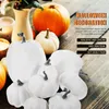 Citrouilles décoratives en mousse blanche, fleurs décoratives, artisanat artificiel, bricolage, Halloween, Thanksgiving, décorations de fête de récolte d'automne
