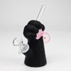 Dernières Coloré Silicone Narguilé Shisha Fumer Pipe À Eau Banger Bubbler Tuyaux Filtre Herbe Sèche Tabac Poignée Bol Portable Chat Griffe Conception DHL