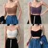 Camisoles Tanki Kobiety Drut darmowe Brassiere Wyściełane bez rękawów Camisole Tank Uprowadź top bezszwowy bieliznę żeńskie bluzki seksowne bielizny Intymaty