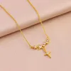 Anhänger Halsketten Trendy Süße Quasten Zirkon Kristall Stern Für Frauen Weibliche Edelstahl Schlüsselbein Kette Schmuck Großhandel