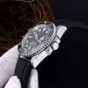 AAA -mäns automatiska klocka av högkvalitativ klocka kvarts titta på keramisk ring casual business watch gummiband