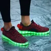 Scarpe scarpe a led rayzing usb illuminare unisex chaussures lumineuse zapatos schoenen schuhe femme luminious per scarpe a led per adulti uomini