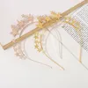 Hoofddeksels vergulde gouden zilveren ster hoofdband handgemaakte haarband met legering voor banket trouwjurken rokken