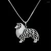 Pendant Necklaces Standing Rough Collie Necklace Dog Jewelry Women Friend Choker