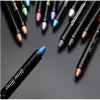 15 Color Pearlescent Eyeshadow Eyeliner Pencil Waterproof Glitter Matte Nude Eye Shadow Makeup Pigment Silkworm Eyeshadow Pen 60zA#