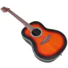 Гитарный запас круглый зазаконный гитара 41 -дюймовый 6 -стринг -стринг -дизайн народная гитара High Gloss с небольшим недостатком с небольшим недостатком