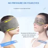 100% Cott Silk Sleep Mask Blindbinds Eye Cover Eye Patch Women Män mjuk bärbar ögonbindningsresor Ögonpatch Slee Eye Mask K3vo#
