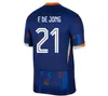 2024 Holanda Memphis European Holland Club Soccer Jersey 2024 EURO CUP 2025 Camisa de futebol da equipe nacional holandesa Homens Kit Kit Set Away Away Away Memphis Xavi Gakpo